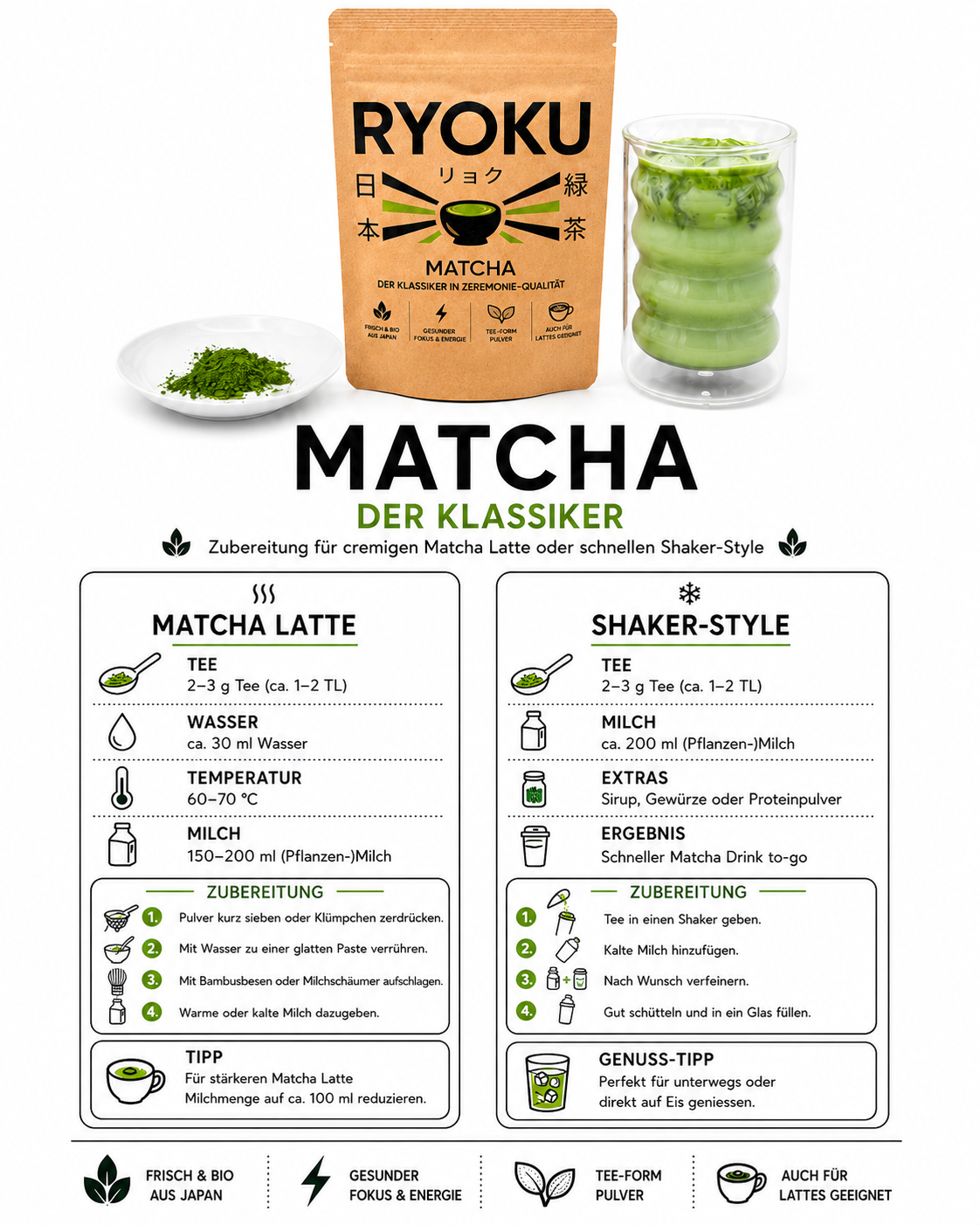 Bio Matcha, First Flush, Okumidori